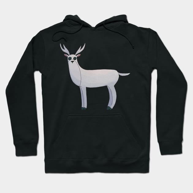 white stag Hoodie by goblinbabe